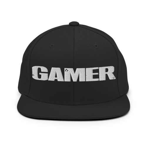 GAMER Snapback Hat - Black