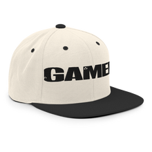 Load image into Gallery viewer, GAMER Snapback Hat - Natural/Black