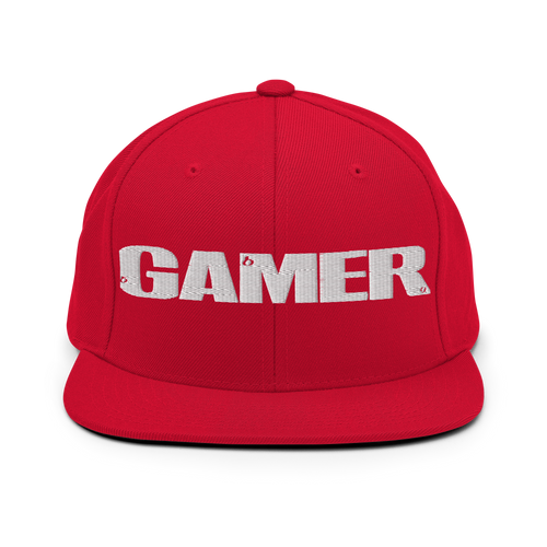 GAMER Snapback Hat - Red