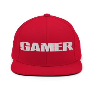 GAMER Snapback Hat - Red