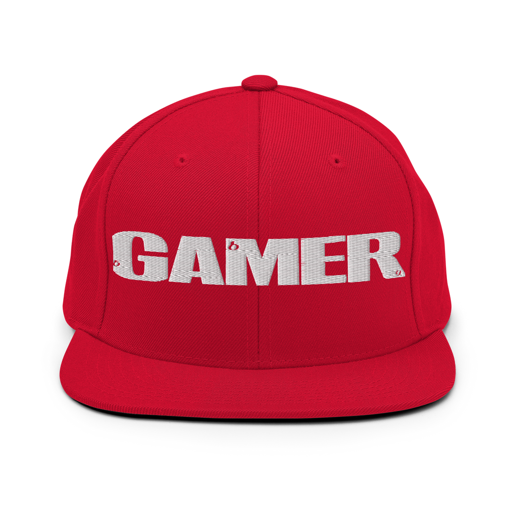 GAMER Snapback Hat - Red