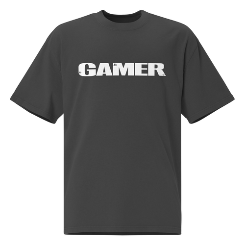 GAMER Oversized T-Shirt - Faded Black