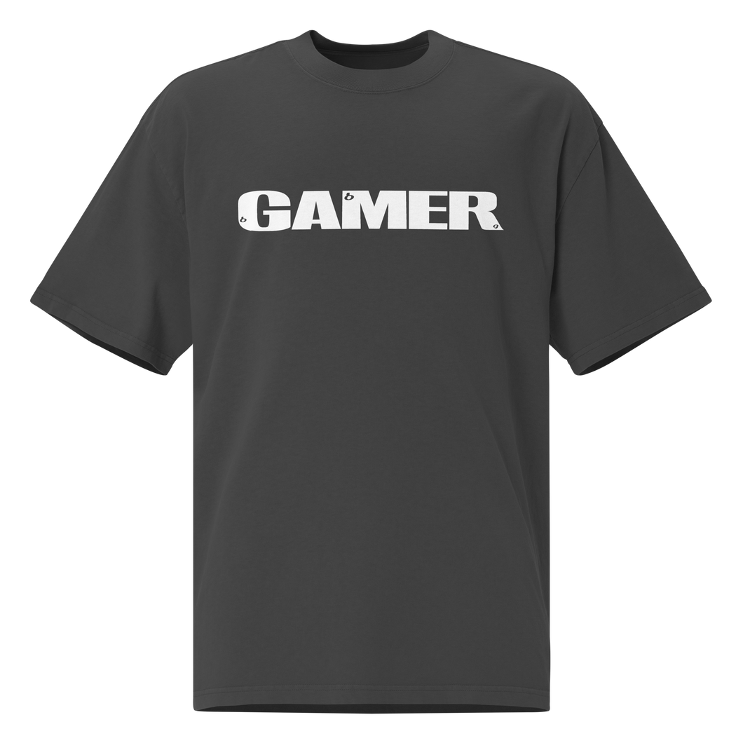 GAMER Oversized T-Shirt - Faded Black