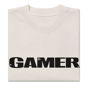 GAMER Oversized T-Shirt - Faded Bone