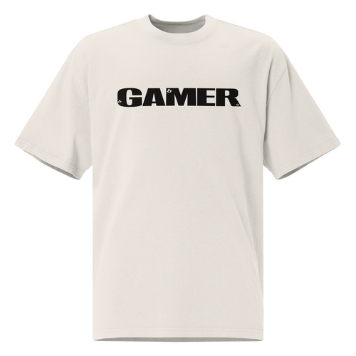 GAMER Oversized T-Shirt - Faded Bone