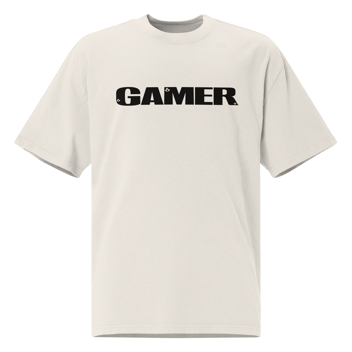 GAMER Oversized T-Shirt - Faded Bone