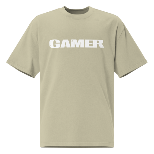 GAMER Oversized T-Shirt - Faded Eucalyptus