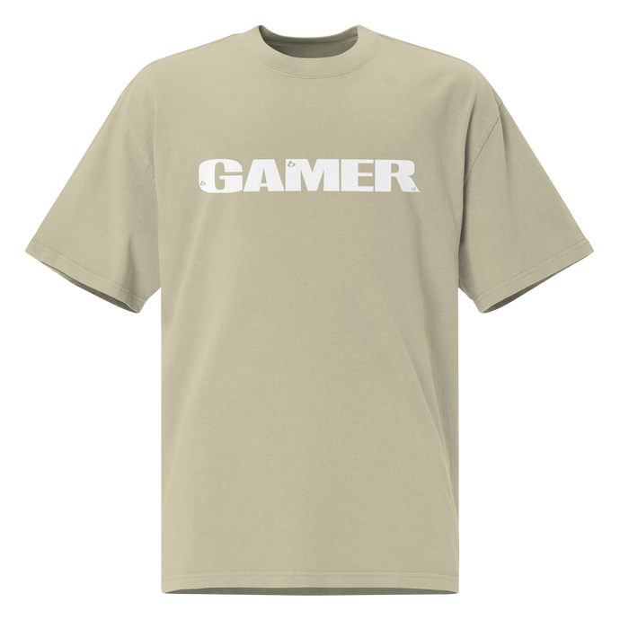 GAMER Oversized T-Shirt - Faded Eucalyptus