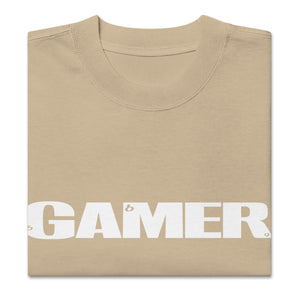 GAMER Oversized T-Shirt - Faded Khaki