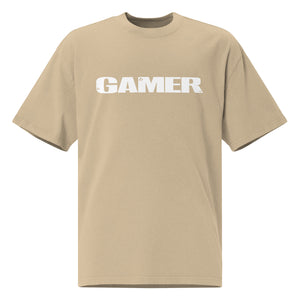 GAMER Oversized T-Shirt - Faded Khaki